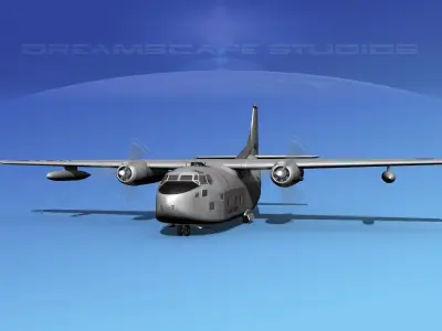 Fairchild C-123B Provider USAF 1 3D model