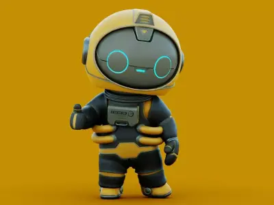 SPACE MAN-04 RIGGED 3D model