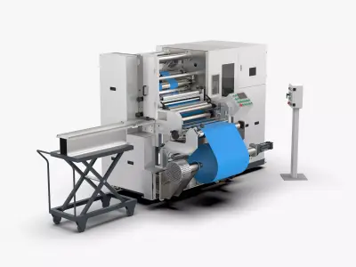 Automatic Lithium Battery Slitting Machine 3D model