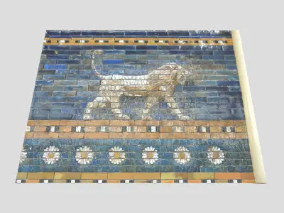  Babylon- Lion-Ishtar Gate Low-poly 3D model