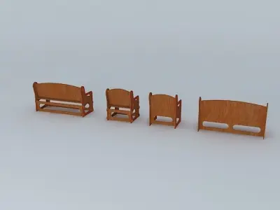 Chail camp bench Free 3D model