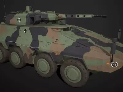 GTK Boxer APC IFV All Pack Low-poly 3D model