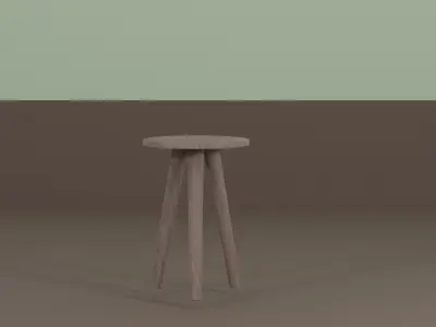furniture set for game Free low-poly 3D model