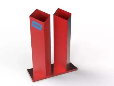 SwankySteel Diamond Shotgun Stacks Low-poly 3D model