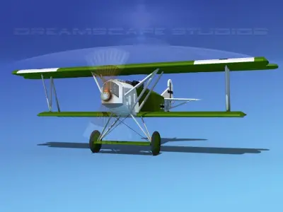 Fokker D-VII V03 Luftwaffe 3D model