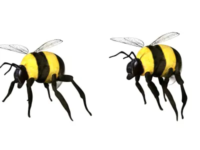 Bumblebee bee Low-poly 3D model