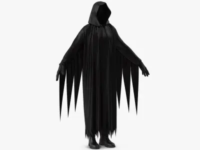 Hooded Costume 9 3D model