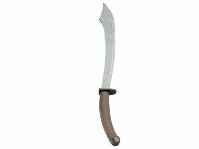 Yatagan 3 Low-poly 3D model