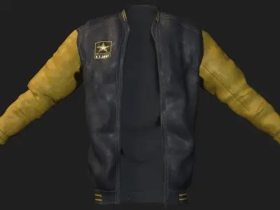 Military-Army Jacket 3D model