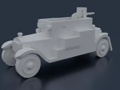 Minerva Armored Car 3D print model