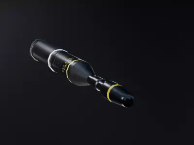 84mm HEAT 758 Carl Gustaf M3-M4 Low-poly 3D model