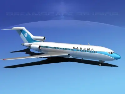 Boeing 727-100 Sabena 1 3D model