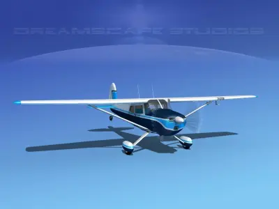 Cessna 170 V06 3D model