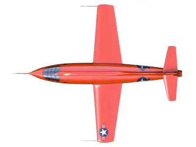 bell X-1 and Boeing B-29 3D model