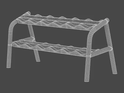 Technogym Dumbbell Rack 3D model