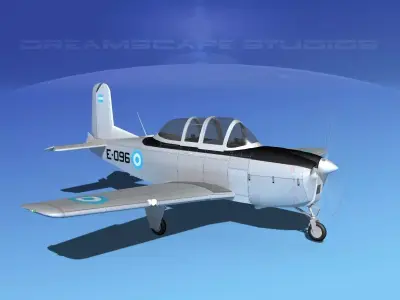 Beechcraft T-34 Mentor Argentina 3D model
