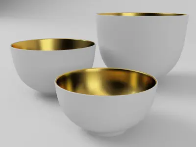 Bowls and Magazine - FREE Free 3D model