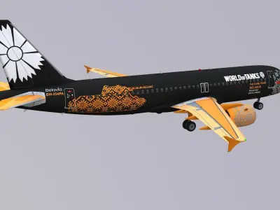 Airbus A320 Belavia 3D model