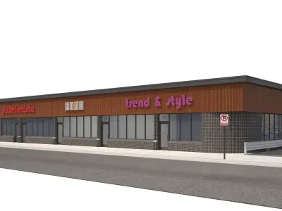 Retail-081 Retail Store 3D model