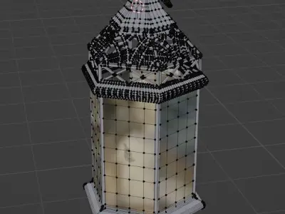 lamp on the beach 3D model