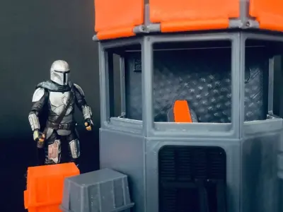 The Mandalorian - Mechanic Booth Diorama 3D print model