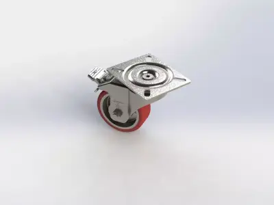 Rodizio Schioppa GL 414 PE G Wheel 3D model