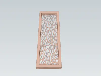 indian jodhpuri stone jali 3d modal Low-poly 3D model