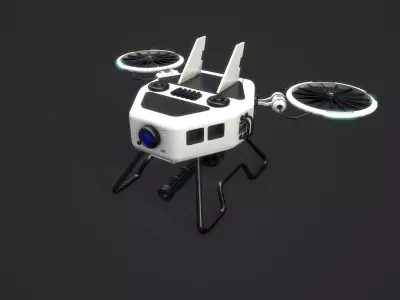 Drone RX Low-poly 3D model