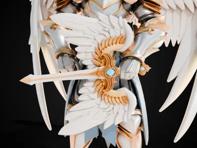 Stylized Sword - Paladin Sword Divine Ascension - Game Ready 3D model