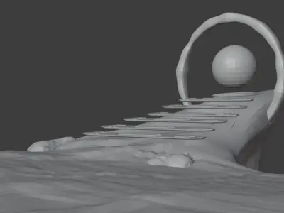 Mars Energy Reactor Low-poly 3D model