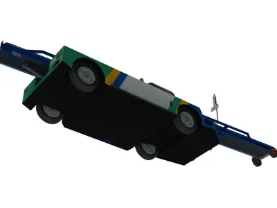 Lowpoly NBL Belt Loader Low-poly 3D model