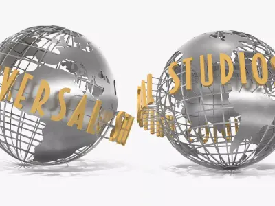 Universal Studios Metal Globe 3D model