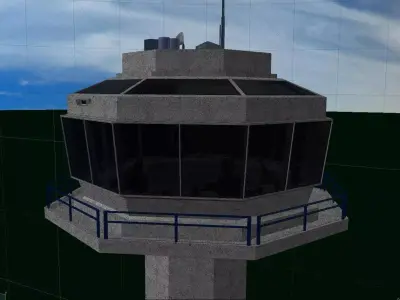 Air Traffic Control Tower 3D model