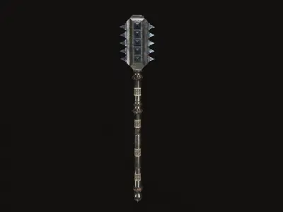 Fantasy Mace V02 Low-poly 3D model