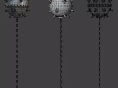 Sea Mine Low-poly 3D model purchase