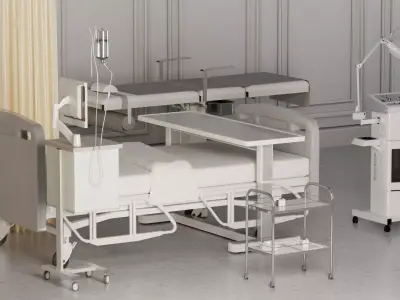 medical care blender  Low-poly 3D model