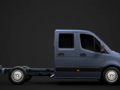 Freightliner Sprinter Chassis Crew Cab L2 RWD 2020 3D model