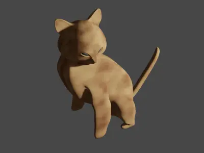 Orange Cat 3D model