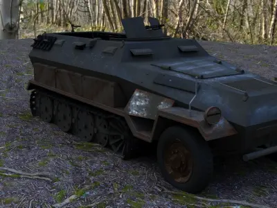 Hanomag sdkfz 251 3D model