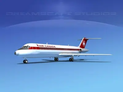 Douglas DC-9-30 Air Canada 3D model