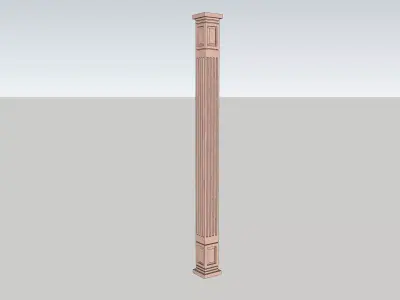 indian jodhpuri stone piller Low-poly 3D model