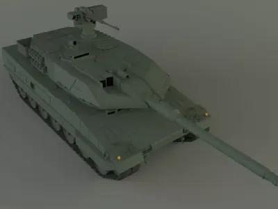 Leopard 2A6 military tank 3D model
