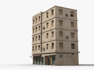 Arab Middle East Building x1 Low-poly 3D model