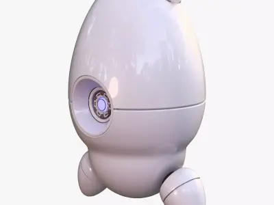 SciFi Egg Companion Droid M1 3D model