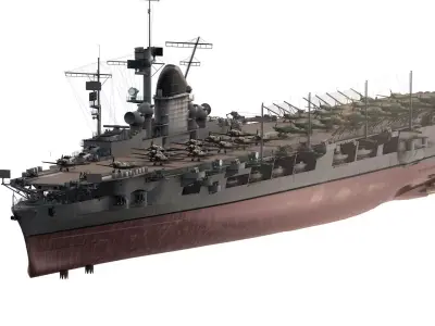 GERMAN NAVY WW2 AIRCRAFT CARRIER 3D model
