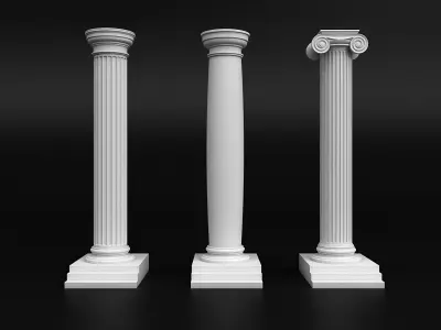 Antique Column 3D model