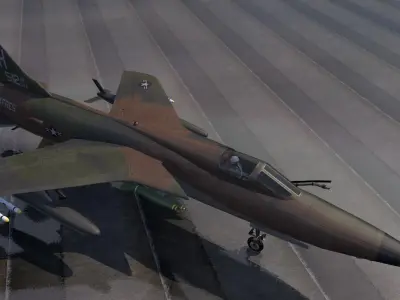 Republic F-105D Thunderchief 3D model