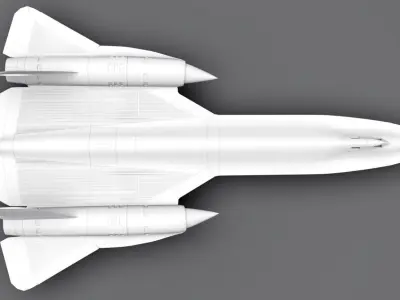SR 71 Blackbird Scale model 3D print model