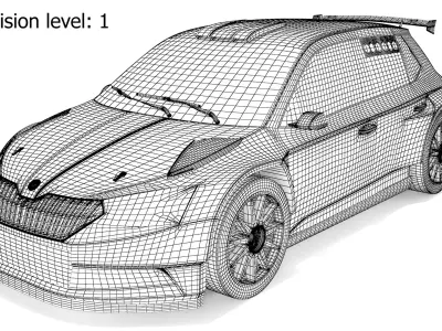 SKODA FABIA Rally2 EVO Generic 3D model