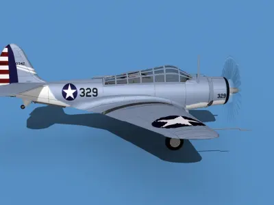 Douglas TBD-1 Devestator V13 3D model